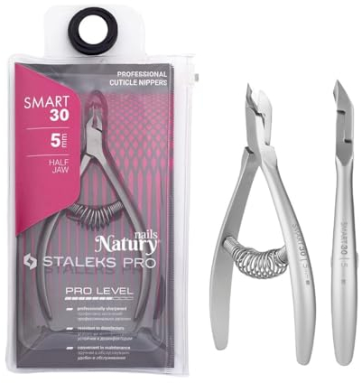 STALEKS PRO by Natury Nails Alicate profesional para cutículas 5 mm. Acero inoxidable (Smart 30-5mm)