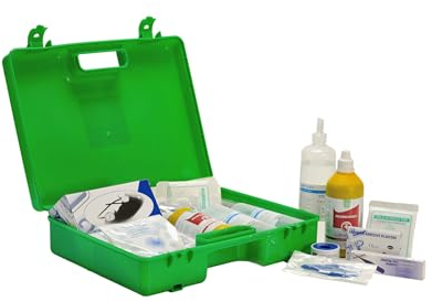 Cassetta Medica Pronto Soccorso Conforme DM388/DL81 ALLEGATO 1 per Aziende con più di 3 dipendenti e Privati - Con Prodotti Professionali - Kit Completo - Made in Italy