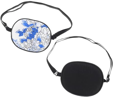 FRCOLOR 2St Augenmaske für Erwachsene Konturierte Augenmaske zum Schlafen eine Augenabdeckung für faules Auge seiden schlafmaske silk eye mask gesicht Amblyopie-Augenmasken Seide