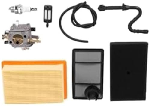 QASULER Carburetor Fuel Hose Filter, for Samp;tihl TS400 TS 400 Concrete Cut-Off Saw Carburetor With Air Filter Tune Up Kit HS-274E 4223-120-0600 Air Filter Set