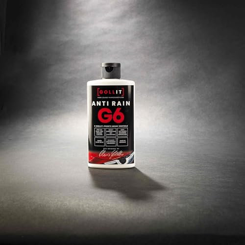 GOLLIT Antirain Nano Sellador para vidrio y cerámica para 80 m², sellado de cristal, repelente de lluvia con efecto loto, 1 x 200 ml – Fabricado en Alemania