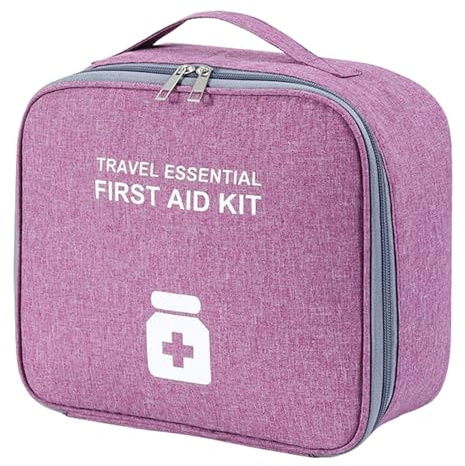 Organiseur de médicaments portable – Pilulier de voyage, rangement médical | Pochette étanche pour fournitures, étui compact pour randonnée, camping, voiture, accessoires de santé familiaux