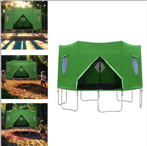 Trampoline Tent, UV-Resistant TrampolineProtection Awning Trampoline Outdoor Cover | Versatile- Canopy Accessories, Backyard Fun Sun Shelter, Outdoor Trampoline Protective Cover (14ft)