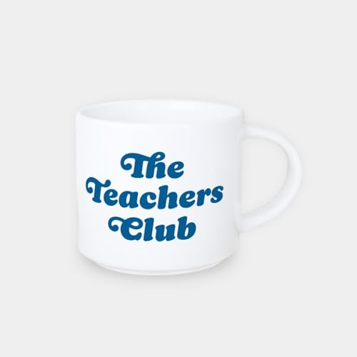 Odernichtoderdoch Tasse Jumbo-Tasse „The Teachers Club“ blau – Lieblingstasse für Kaffee, Tee oder Kakao, 400ml, spülmaschinenfest, stapelbar