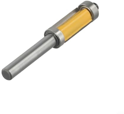 Yhenlovtt Punta per fresatrice a doppio cuscinetto con gambo da 8 mm, diametro di taglio 12,7 mm, con punta in carburo, per modelli di lavorazione del legno con compatibilità guida superiore o