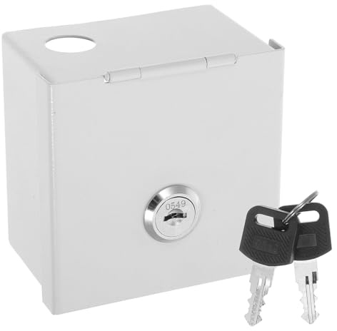 DOITOOL Scatola Presa Elettrica da Muro con Chiusura Chiave Protezione per Prese Esterne Compatta e Salvaspazio per Cucina Bagno e Garage senza Necessità di Attrezzi