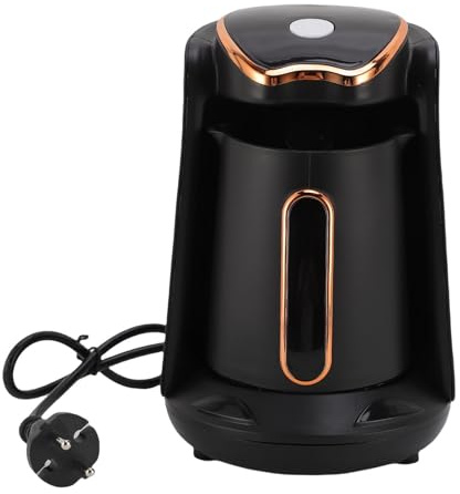 turca - Máquina de café automática de 600 W para 1-4 tazas con anti-desbordamiento y prevención de quemaduras en seco.