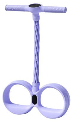 Pedale di resistenza a 6 tubi, dispositivo intelligente per esercizi addominali, di fasce regolabili con comoda impugnatura, strumento fitness portatile per addome, vita, braccia, gambe,