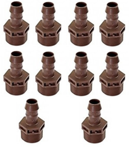 Rain Bird XFF Coup Geradeverbinder für 17mm Tropfschlauch XF, 10 Stück, Schlauchadapter (17-1/2)