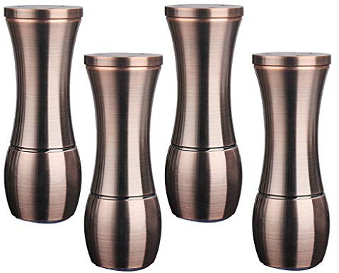 Furniture legs 4X Möbelfüsse, Retro verstellbare Metallfüße aus Metall, Stummschaltung, Schutzboden, Farbe Rot Kupfer