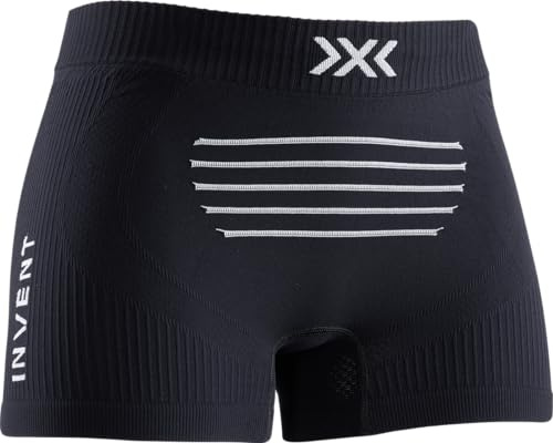 X-Bionic Invent 4.0 Mens Light Boxer Shorts, Hochleistungs-Sportunterwäsche mit fortschrittlichen Technologien für optimale Klimakontrolle und Komfort - Weiß/Schwarz, L