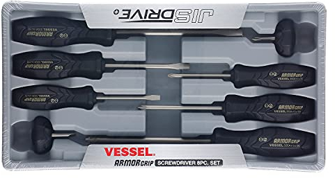VESSEL Armor Grip Screwdriver 8PC. Set (JISDRIVE) No.550A8PTU (Previous)