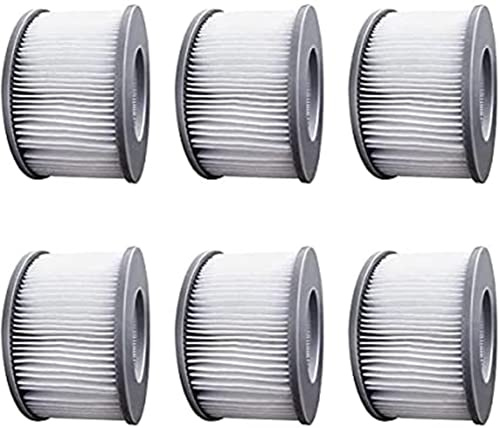 WuYan 6 Pack Hot Tub Filters for MSpa Inflatable Pools, Enhanced Version Filter Cartridge Pump Fit for MSPA all Current Hot Tubs