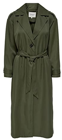 ONLY Kvinnlig trenchcoat ONLLINE trenchcoat, murgrönegrön, M