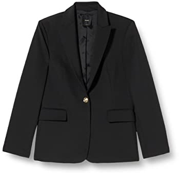 Pinko Signum-Chaqueta de Punto de Tela Traje de Negocios, P87_Fucsia, 48 para Mujer