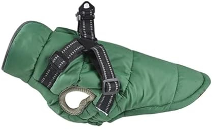 FUNZE Reflektierende Hundebekleidung für französische Bulldogge, Mops, Chihuahua, Yorkies, verdickte Weste, Winter, Skifahren, Haustier, Welpen, Mantel, Jacke, Haustierkleidung