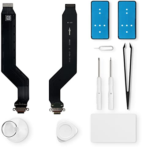 Eonpam ladebuchse ersatz für Oneplus 8T Charging Port USB Ladeanschluss Mikrofon Kopfhörerbuchse mit Reparaturset