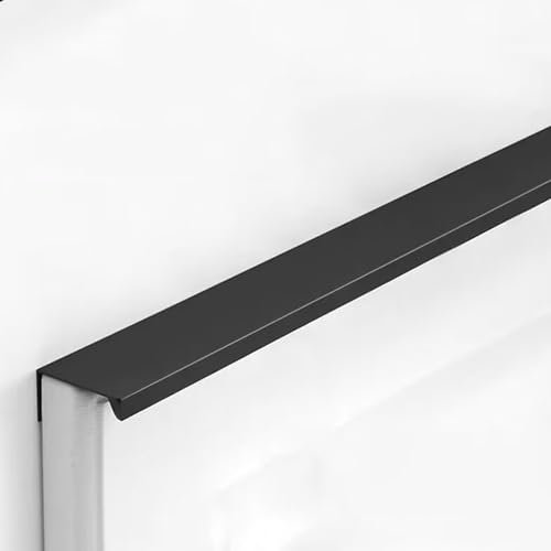 1 Stück Unsichtbare Schrankgriff Schwarz Versteckte Möbelgriffe, Aluminiumlegierung Moderne Schlafzimmer Schubladengriffe,Mit Schrauben,Türgriff Für Kleiderschrank (Länge 800mm)