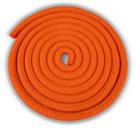 HAEST Springseil für Kinder & Erwachsene | 3,00 m Länge | Orange | 120 g Gewicht | Ideal für Schul- und Vereinssport | Robust & Anpassbar