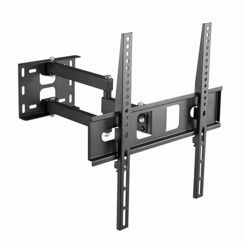 Gembird Full-Motion TV-Wandhalterung – Für 32–55 Zoll Fernseher, VESA-kompatibel 75x75–400x400 mm, Neig- und Schwenkbar, Schwarz, Inklusive Wasserwaage und Kabelmanagement
