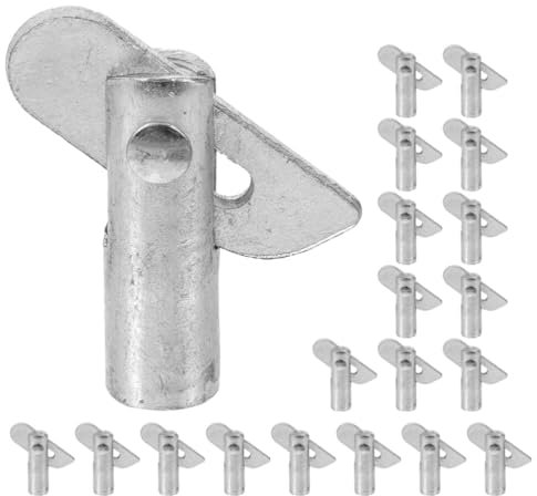 UKCOCO 20 Stück Regalhalterung Befestigungsstift Abnehmbarer Gerüst-Verriegelungsstift Leitplanken-Verriegelungsstift