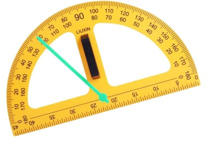 Qianly Goniometro per matematica, righelli geometrici di grandi dimensioni, grande goniometro per lavagna, strumento di misurazione per insegnamento, aiuto per insegnare, lavagna bianca, ufficio,