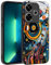 YUXING Cover per Xiaomi Redmi 13 4G / Poco M6 4G - Abstact Art Geometry Pattern Antigraffio Vetro Back Cover, Custodia Antiurto Antiscivolo Sottile (Abstact Art,01)