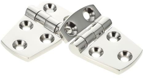 KITANDOVE 2St Scharnier gartentür schaniere tuerbeschlaege Torband hochglanzpolitur turbeschlag door hinge Türrahmen Rostfreier Stahl Silver