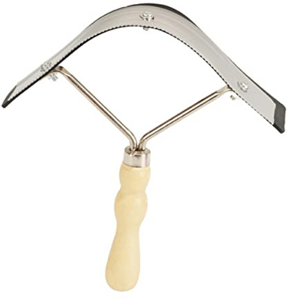 MERRYHAPY Pferdehaarkamm mit Edelstahl Zahnung Holzgriff Rostfrei Tierpflegewerkzeug für Pferde und Rinder Viehreinigung Ergonomisch und Strapazierfähig
