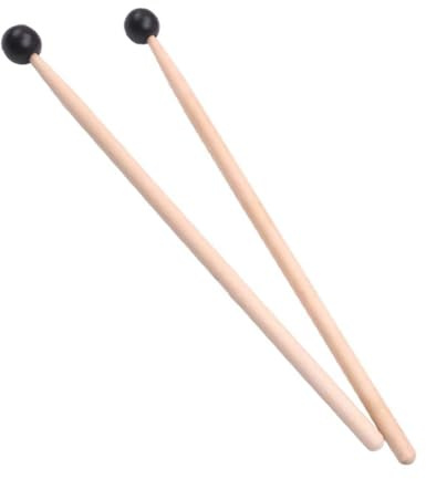 ELAYARD 2 Stück Glockenspiel Schlägel Set Holzgriff Silikonkopf Langlebig für Xylophon Percussion Erwachsene Anfänger Geeignet