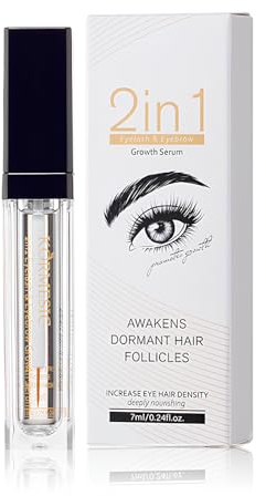 Sérum pour cils et sourcils - 7 ml - Nourrit les racines des cils - Booster de croissance des cils - Amplificateur de sourcils - Pour plus épais, plus long et plus fort - A