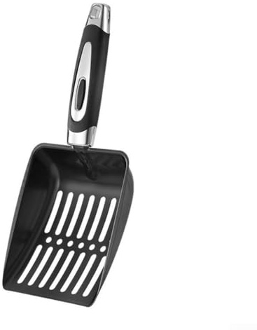 Fireplace Tool Set, Metal Ash Shovel Hollow Sieve for Charcoal Wood Ash Cleaning Coal Scuttle Fire BBQ Fireplace Accessories Garden(Black)