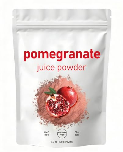 Ekologiskt granatäpplejuicepulver, naturligt fruktpulver, kallpressat