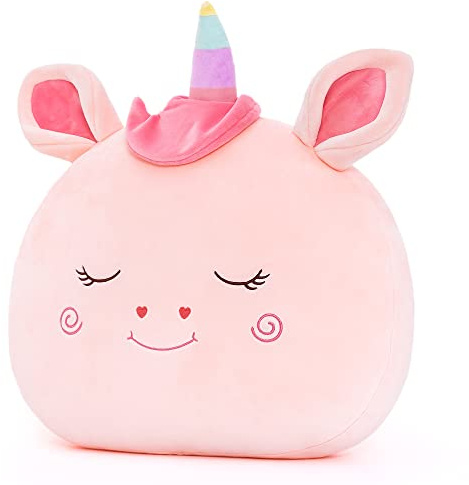 Lazada Stuffed Unicorn Plush Kids Pillow Toys Gift for Toddler for Girls Pink 15 Inches