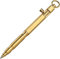 SMOOTHERPRO Massiver Messing Kugelschreiber Bolt Action Metall Stift für Büro Schule Business Farbe Natur (BR630)