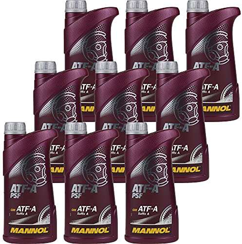 QR-Parts Set 85480019 MN8203-1 9x1 Liter Original MANNOL Hydrauliköl ATF-A PSF Hydraulic Fluid Oil