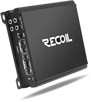 Recoil DI550.4 Full-Range Class-D 4-Channel Car Audio Amplifier, 1,040 Watts Max Power, 2-4 Ohm Stable, Mosfet Power Supply, Bridgeable