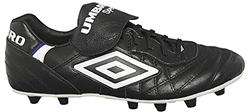 Umbro Speciali 98 Maxim V22 FG Soccer Cleats, Black/White, 9.5