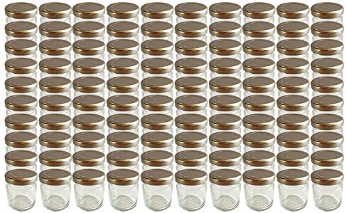 60 x Marmeladengläser kleine 37 ml Gläschen mit Schraub-Deckel Silber - Mini Einmachgläser - Honiggläser - Probiergläser für Gastgeschenke & Hochzeit Made in Germany (Silber)