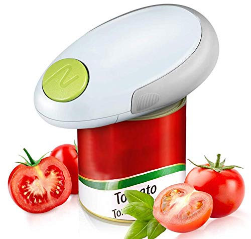 MISETA Ouvre-boîtes électriques qui fonctionnent - Ouvre-boîtes de cuisine - Blanc, noir, rouge - Ouvre-boîte portable à piles (couleur : blanc)