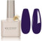 MAYCHAO 15ML Dark Purple Gel Nail Polish, Soak Off UV LED Gel Polish Nail Art Starter Manicure Salon DIY at Home, 0.5 OZ
