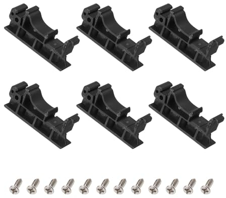 ZYAMY 6 Stück C45 PCB DIN-Schienen-Montage-Adapter 35 mm 15 mm Leiterplatten-Montage-Halterung-Halterung-Halterung-Halter