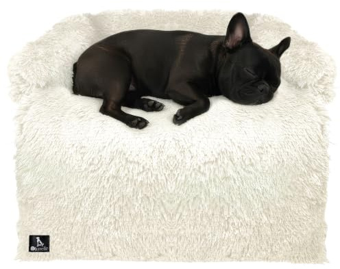 bluzelle Hundebett & Sofaschutz für Kleine & Mittelgroße Hunde, Cream | M 102x85x12 cm, Dein Lieferumfang, Pflegeleicht & Sauber, COUCHMATE