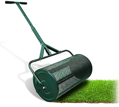 OSBELE Spandiconcime da 24, Spandiconcime per fertilizzanti con Manico Lungo Regolabile, Leggero e Durevole, Spanditore per Torba per piantare Semi, Prati, Cura del Giardino