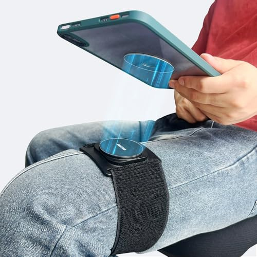OHLPRO Magnetische Tablet-Wandhalterung für Metalloberfläche, super Power-Magnet, iPad-Wandhalterung, 360° drehbar, passend für 5-13 Zoll Handy und Tablet, ideal für Schrank/Kühlschrank/Metallregal