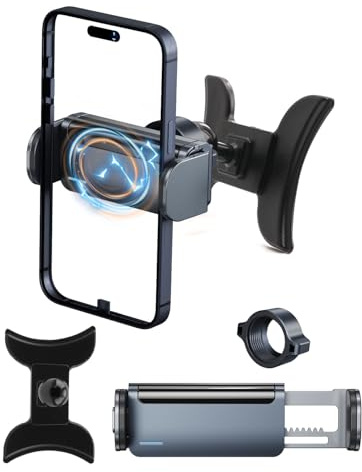 YEE PIN Support de téléphone portable compatible avec Audi A3 8V 2014-2020, rotation à 360 °, verrouillage automatique, compatible avec les smartphones de 4 à 7 pouces, accessoires de voiture Audi