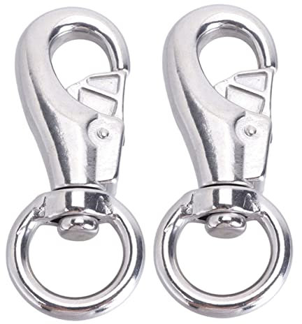 Sewroro 2 pezzi Gancio Girevole per Sedia Sospesa e Cesti Appesi Resistente con Capacità per Esterno e Attrezzature da