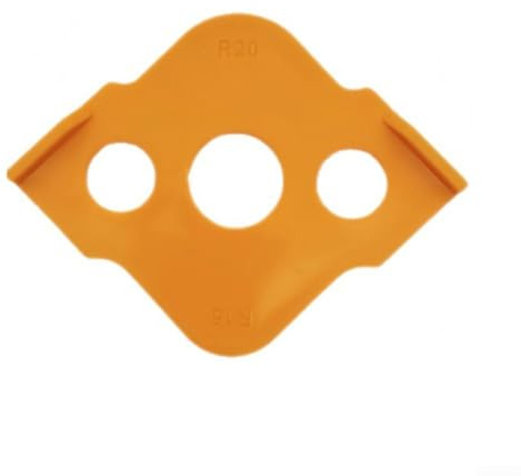 Gabarit de défonceuse pour le travail du bois avec options multi-rayon R5 R40 et design antidérapant à trois trous pour une utilisation fiable (R15-R20)