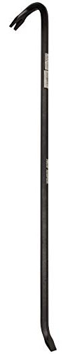 TRUE TEMPER 1171000 Steel Gooseneck Wrecking Bar with Angled Chiseled End, 30-Inch