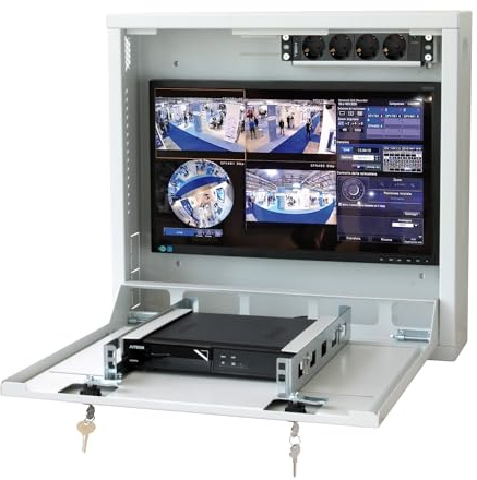 Techly Professional 105100 Box di Sicurezza per DVR e sistemi di videosorveglianza Bianco RAL9016 Bianco